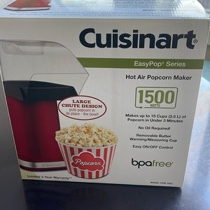 Hot Air Popcorn Maker in Red